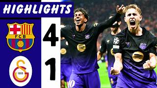 ALL GOALS - Galatasaray vs FC Barcelona 1-4 – Cancelo Goal & Lamine Yamal Assist | Champions League