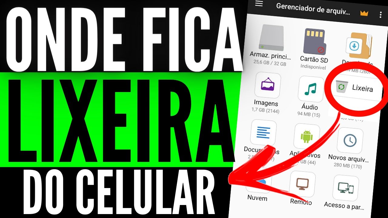 🔴ONDE FICA A LIXEIRA DO CELULAR SAMSUNG ( LIXEIRA DO ANDROID ) - YouTube