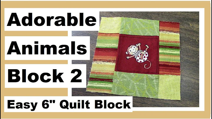 Easy 6 Inch Square - Adorable Animals Quilt Block ...