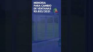 Memoria justificativa para cambio de ventanas