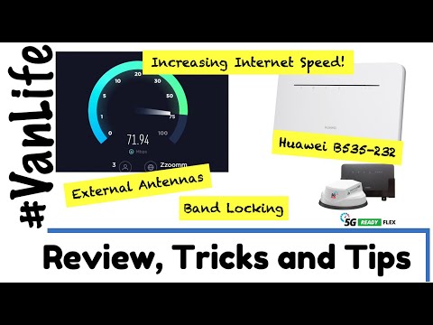 Huawei 4G Router Tips, Hacks and Tricks for better performance. B535-232 Motorhome WiFi, Campervan