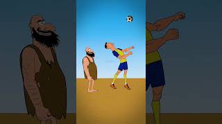 Ronaldo long jumb challenge with croods #ronaldo #funny #viral #shorts