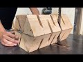 Ingenious Woodworking Techniques // Unique Wood Processing Idea For Making Table From Strips of Wood