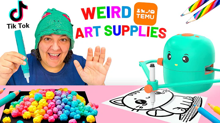 I Bought 7 aBSOLuTeLY WEIRD Temu Art Supplies