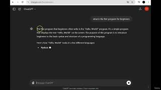 81  Running your first program