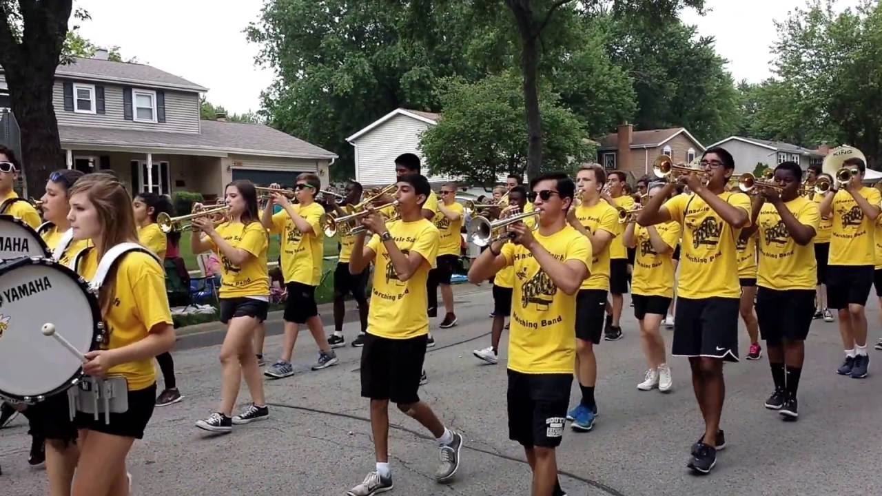 Hinsdale South Hornet Marching Band 4th of July Parade 2016