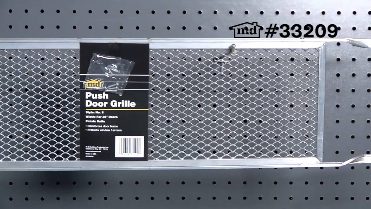 Screen Door Push Grill 8 X 36 33209 Youtube