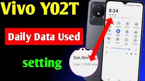 vivo y02t enable daily data usage setting | vivo y02t me daily data use Kaise dekhe