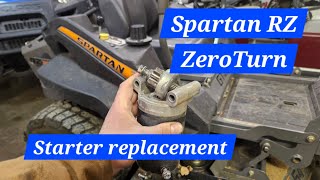 Spartan Zeroturn Starter replacement Kohler 7000 series How To DIY