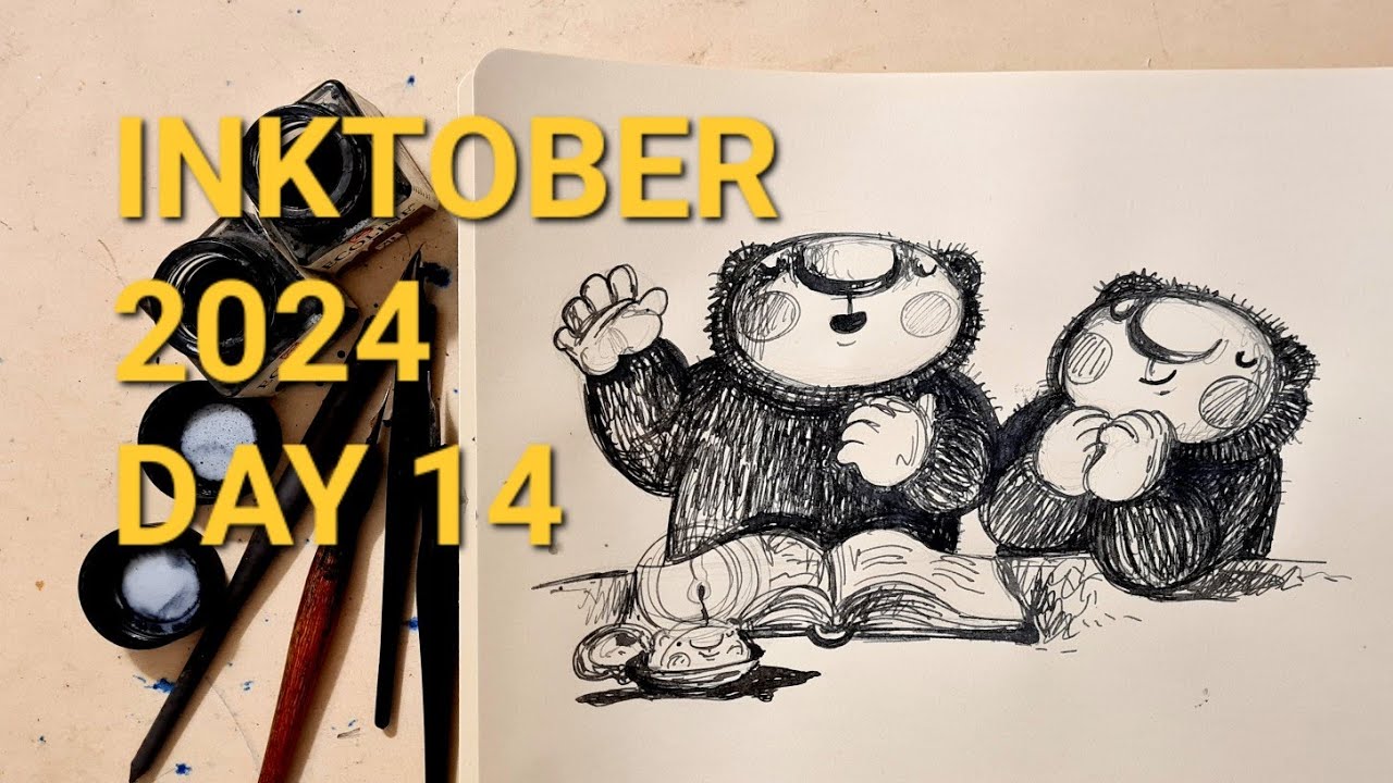 Inktober 2024 Day14 /Roem/bear version 