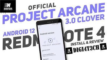 |Project Arcana| |Android 12| |Redmi Note 4| |Mido| |Full Review| & |Installation| By |DIGI4T3CH|