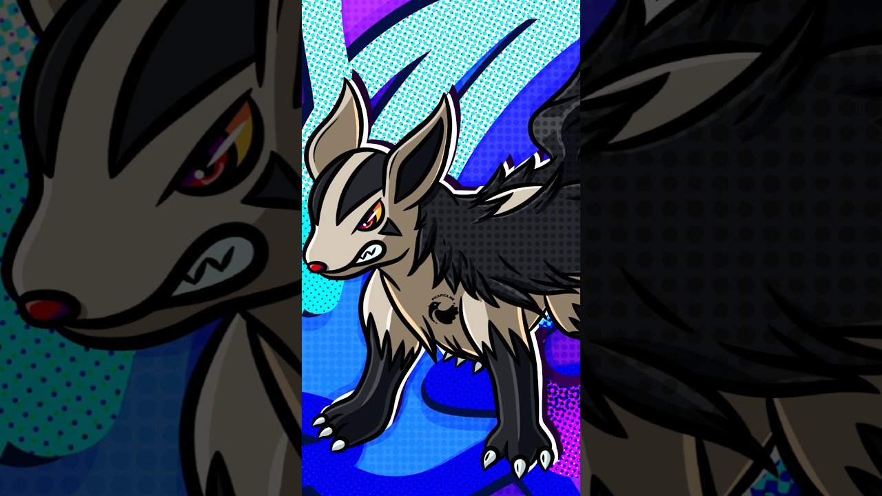 Day 488 Mightyena • Pop Art Drawing