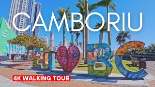 4Kbalneario Camboriu South To North Walking Tour Sunny Day Brazil 2024