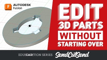 Editing 3D Parts in CAD Made Easy- Education Chapter 1 Lesson 9