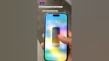 iPhone 14 Pro flashlight settings 🔥✅ #shorts #techszoom #apple #iphone14pro #iphone