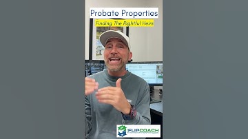 Probate Properties! Finding the rightful heirs!! #flipcoach #yourflipcoach #probate