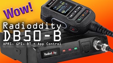 Radioddity DB50-B Dual Band GPS, APRS and App Controlled Mobile Radio - A Real Game Changer!