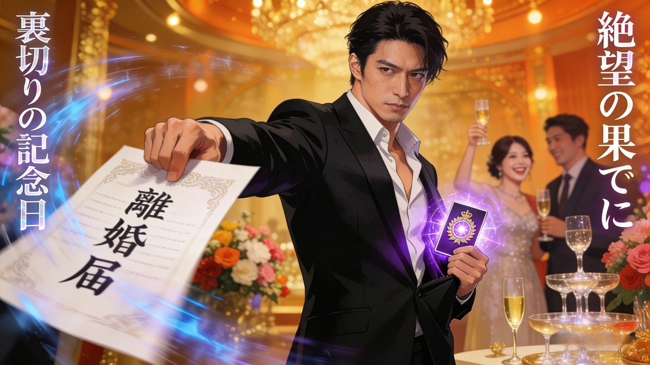 結婚記念日に妻が初恋男と浮気？絶望した夫が離婚届を叩きつけ、隠された正体を現す！💔✨