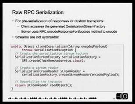 Google I/O 2008 - GWT and Client-Server Communication