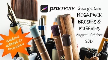 NEW Procreate 4 MegaPack Brushes & Freebies - Georg