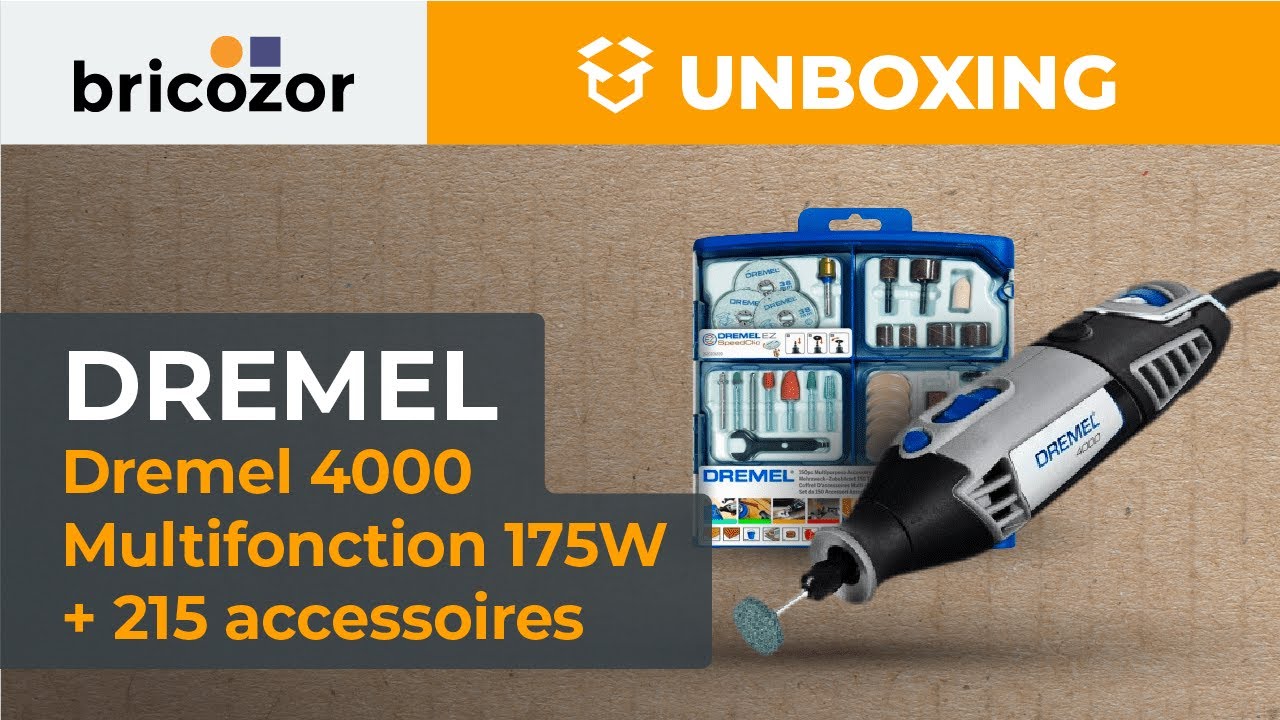 Dremel 4000 Multifonction 175W + 215 accessoires F0134000VE : Unboxing 