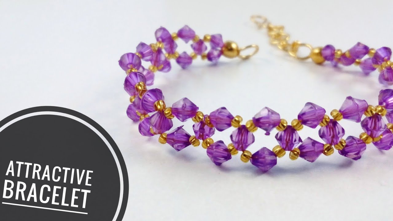 Swarovski Crystal Bracelet Beading/Jewelry Making Tutorial 