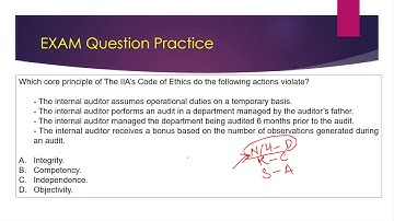 Certified Internal Auditor (CIA) P1 - Code of Ethics - Practice Session (3)