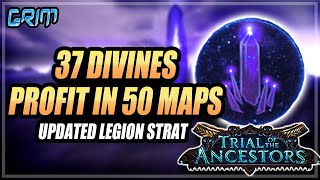 PoE 3.22 UPDATED Buffed Legion Currency Strategy GUIDE 37 Divines In 50 Maps Path of Exile