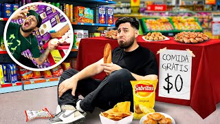 1 DÍA SOLO COMIENDO GRATIS EN LOS SUPERMERCADOS. Ft  @ElChaii