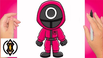 How To Draw The Circle Guard | Squid Games