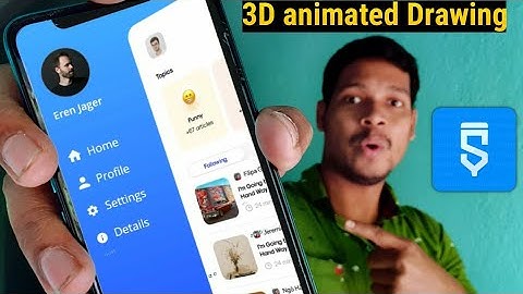smart 3D animated navigation drawer project in sketchware #AndroidAppdeveloper #Aauraparti