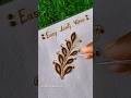 Floral leafy vines || learn how to make henna leaves || #satisfying #mehndi #leaf #shorts #ytshorts