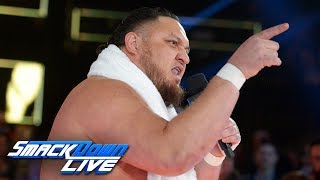 Samoa Joe ruins Jeff Hardy's 20th anniversary celebration: SmackDown LIVE, Nov. 27, 2018