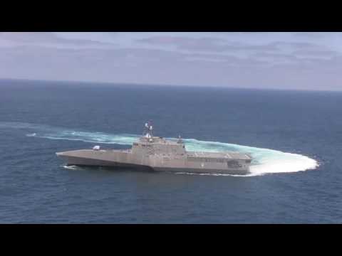 US Navy   USS Independence LCS 2 Maneuvering Capabilities Demonstration