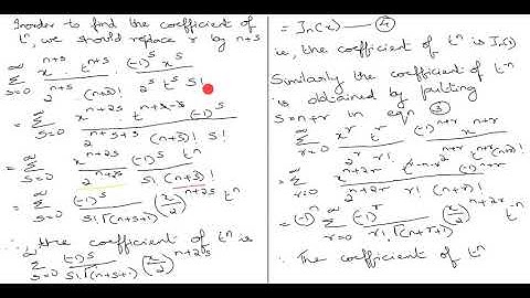 Generating function for Bessel