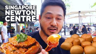 Trying Singapore Famous Chili Crab at Newton Hawker Centre