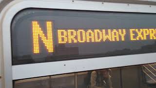 MTA BMT Rare Coney Island Bound R160 (N) Train Leaving Brighton Beach