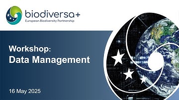 Data Management Workshop for BiodivNBS Projects