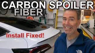 DIY for Beginners  GAP FIX  Real Carbon Fiber  Tesla