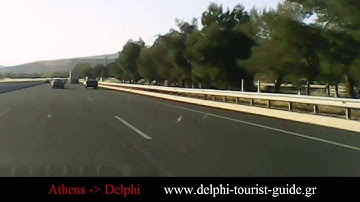 Athens to Delphi route by car (part1/3)