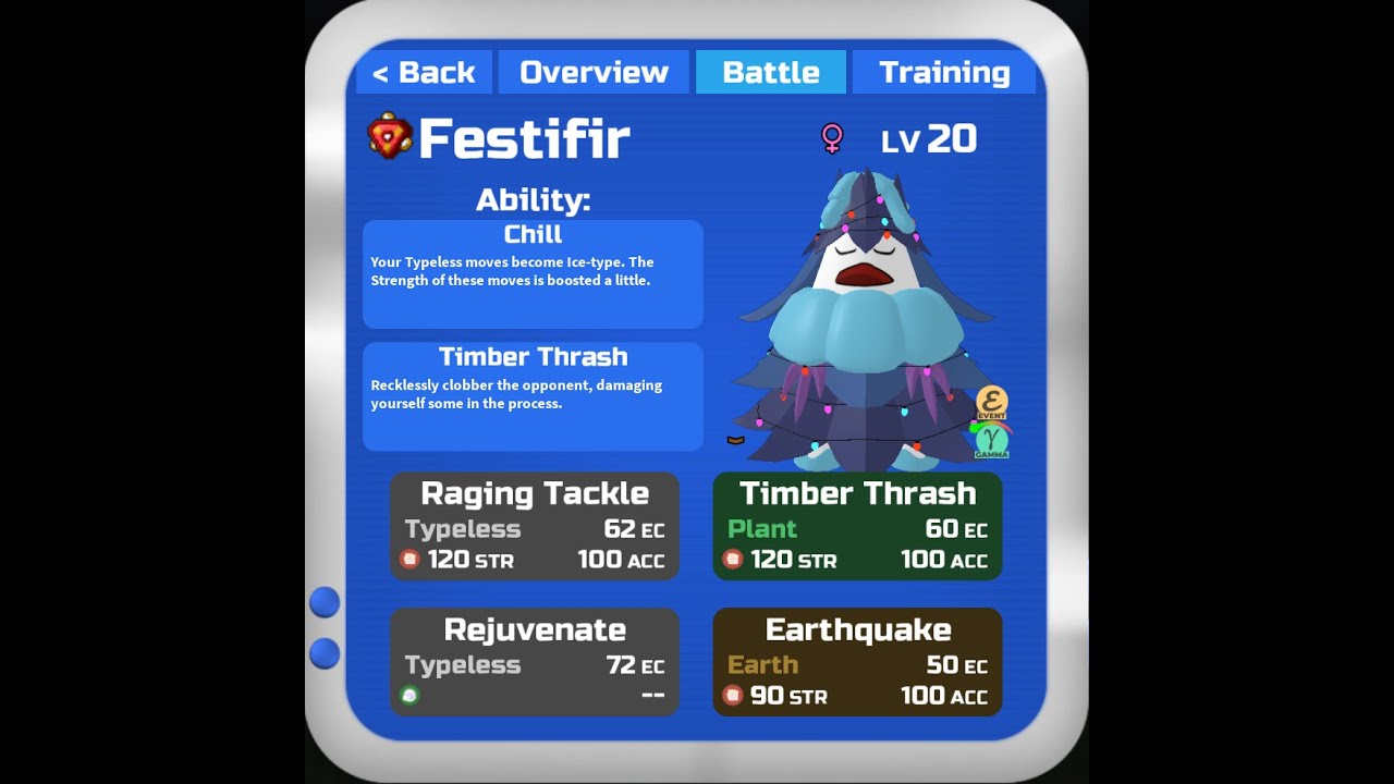 Festifir has gotten Timber Thrash. Loomian Legacy PVP.