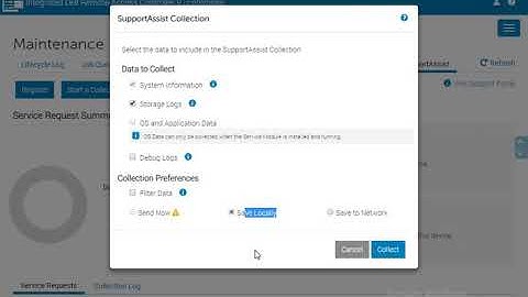 How to collect TSR logs from iDRAC 9