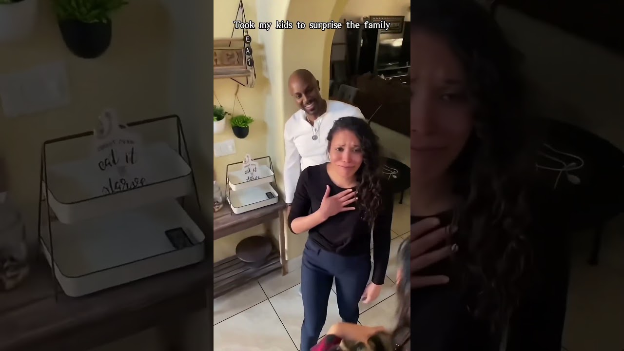 My family meeting my baby for the first time  