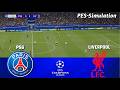PSG vs Liverpool - UEFA Champions League | Quarter-Final | PES 21 Simulation