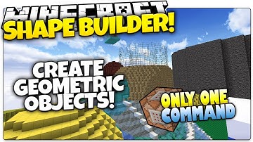 Minecraft | Make Shapes & Spheres In Minecraft! | Only One Command (One Command Creation)