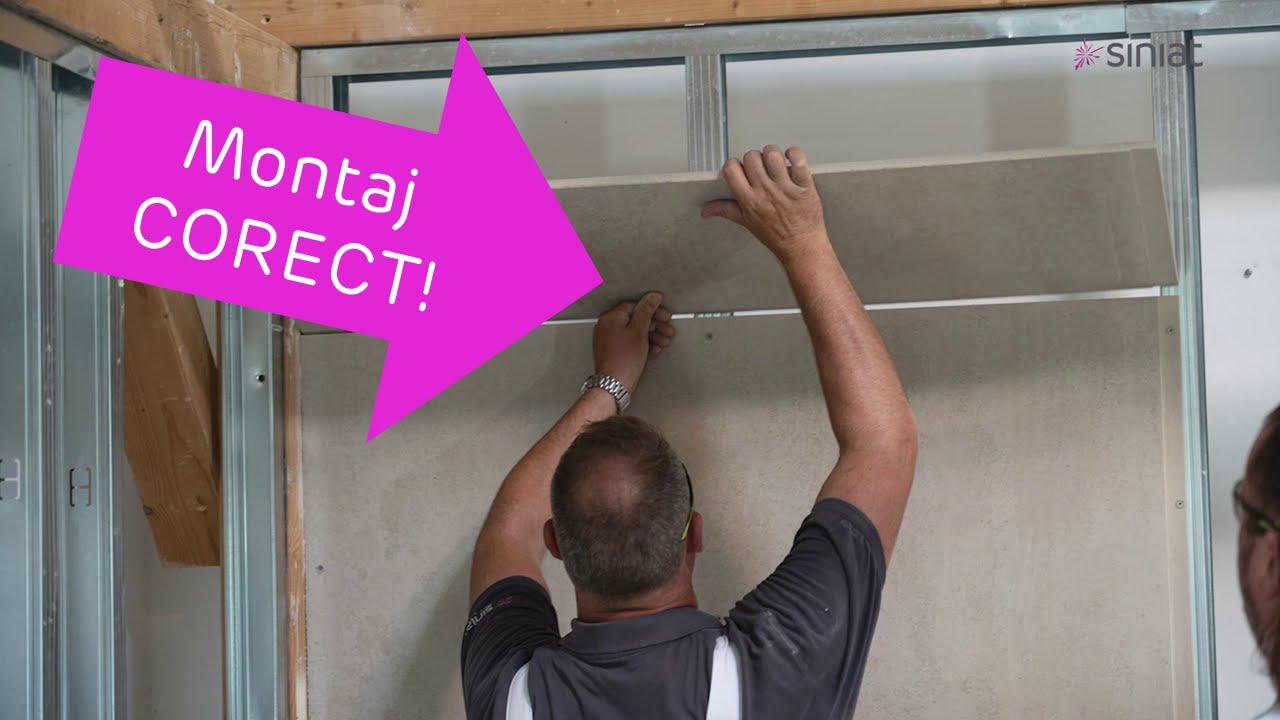 Montaj perete fibrociment Cementex | GHID VIDEO - Siniat