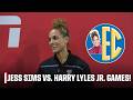Harry Lyles Jr. 🆚 Jess Sims at the SEC Championship Fan Games! 🍿 @geico | Countdown to GameDay