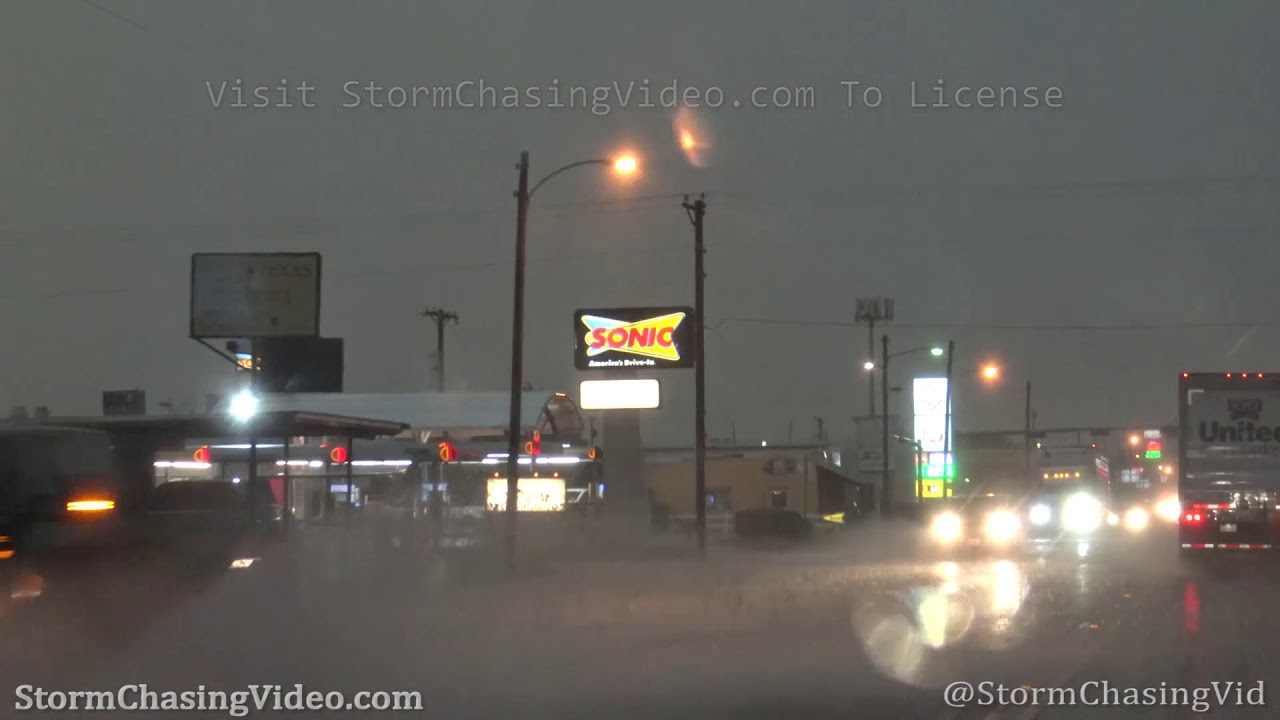 Heavy Rain and Street Flooding - Post, TX, 5/24/2020
