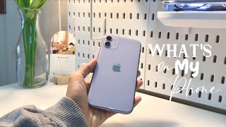 What’s on my iphone 11 - purple theme + cute accessories unboxing✨🌌
