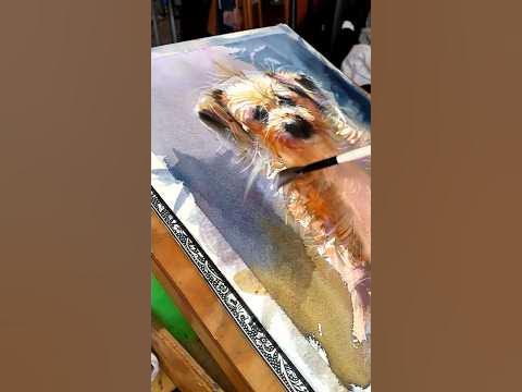 Portrait of Willito in water colors I did for my daughter in law as a